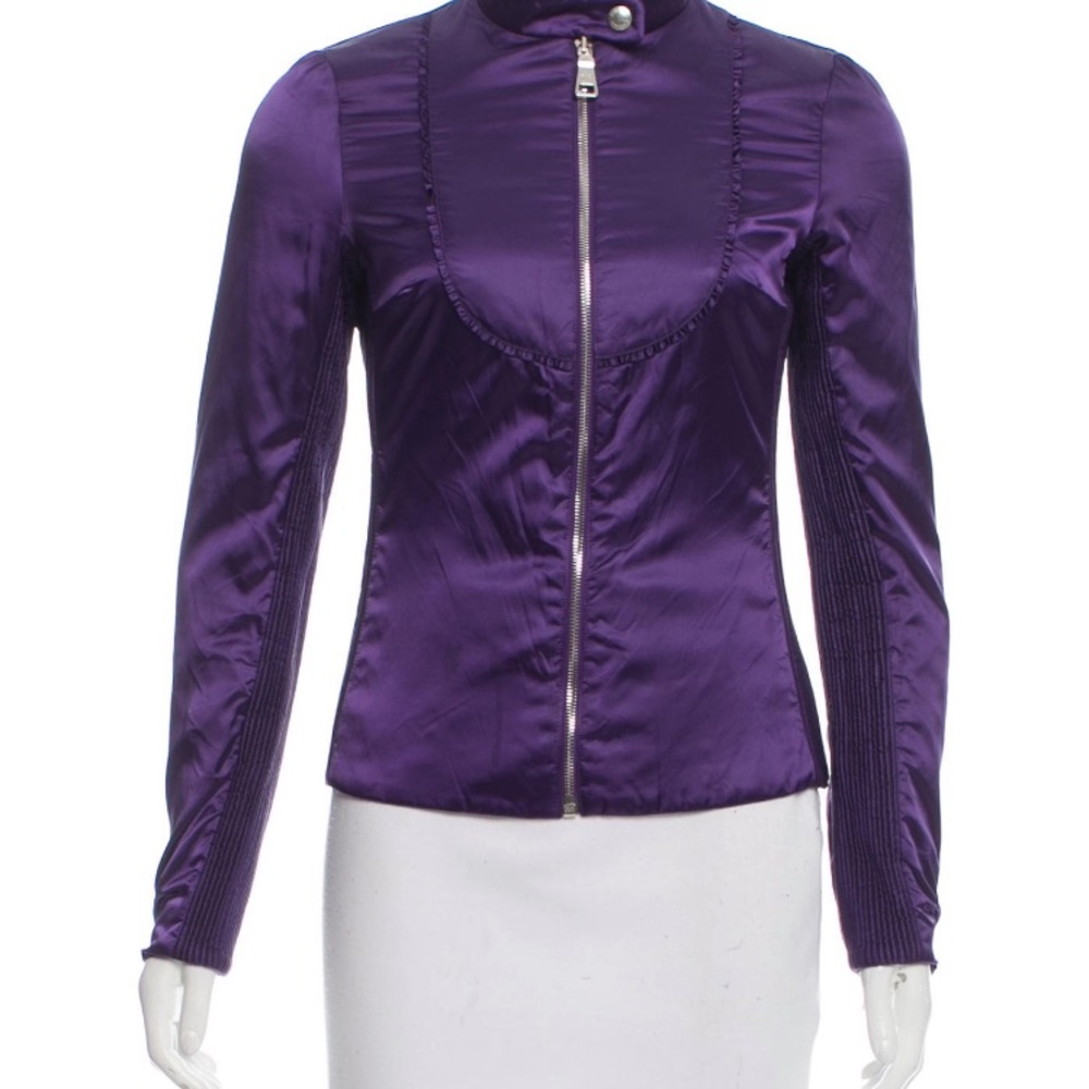 Purple Prada Sport satin jacket